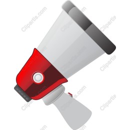 Vibrant Red Megaphone
