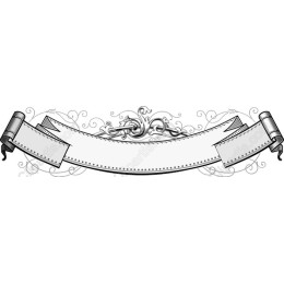 Elegant Monochrome Scroll Banner