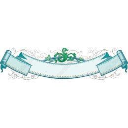 Elegant Aqua Decorative Ribbon