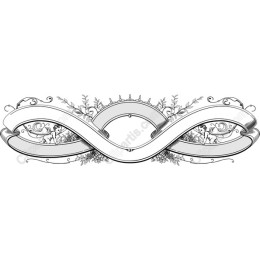 Vintage Floral Infinity Frame
