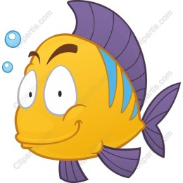 Cheerful Cartoon Fish