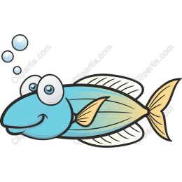 Playful Cartoon Fish