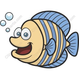 Cheerful Cartoon Fish