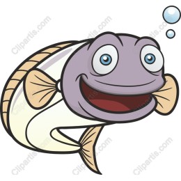 Cheerful Cartoon Fish