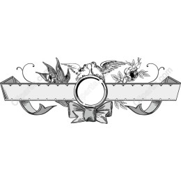 Vintage Lovebirds Banner