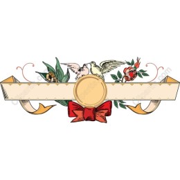 Vintage Elegance: Customizable Bird and Floral