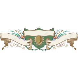 Vintage Floral Banner