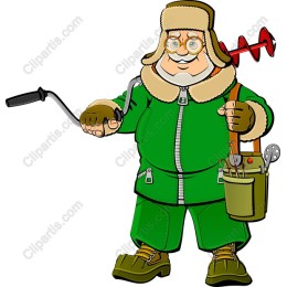 Jolly Ice Fisherman