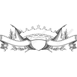 Ornate Shield and Banner