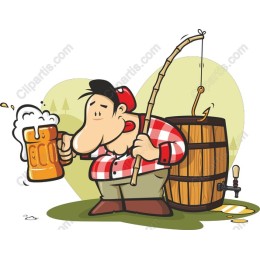 Fisherman with Beer
