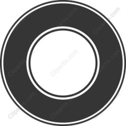 Sleek Black and White Circle Emblem