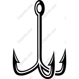 Triple-Pronged Fishing Hook