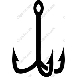 Three-Pronged Fishing Hook