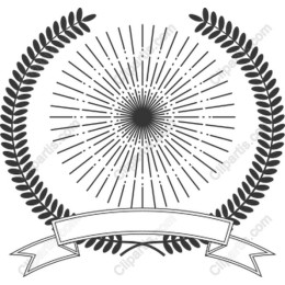 Laurel Wreath and Starburst