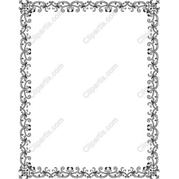 Black Ornate Decorative Frame
