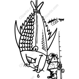Whimsical Fisherman and His Catch