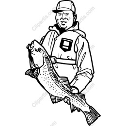Proud Angler Holding Fish