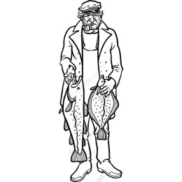Vintage Fisherman