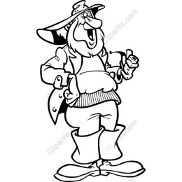 Cheerful Bearded Character