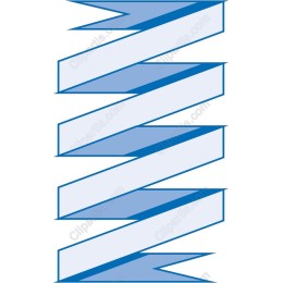 Elegant Blue Ribbon