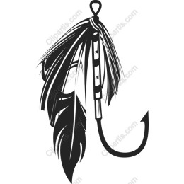 Fishing Hook with Feather