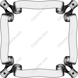 Elegant Decorative Ribbon Frame