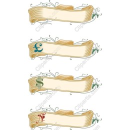 Ornate Currency Banners