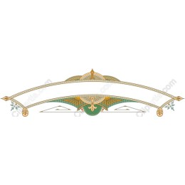 Art Deco Floral Frame