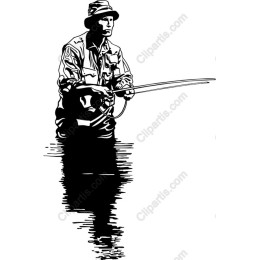 Fisherman Reflection