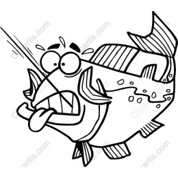 Playful Cartoon Fish