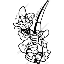 Excited Fisherman