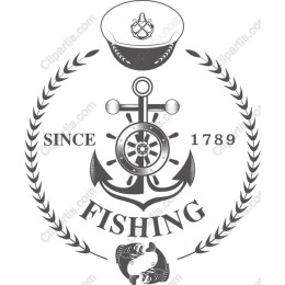 Vintage Fishing Emblem