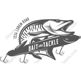 Pike and Lure for Bait and Tackle