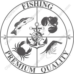 Premium Quality Fishing Emblem