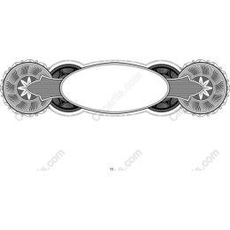Vintage Black and White Decorative Banner
