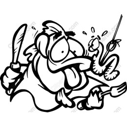 Whimsical Fisherman Cartoon
