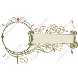 Elegant Vintage Decorative Frame with Banner