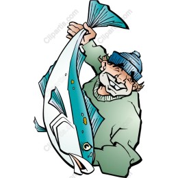 Fisherman with Catch