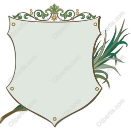 Elegant Blank Decorative Shield