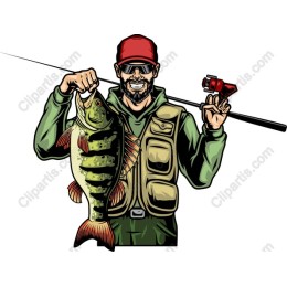 Victory Catch: Angler with Bass