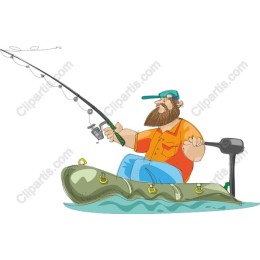 Fisherman on Kayak