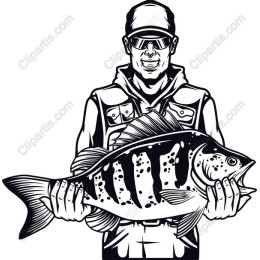 Proud Angler Holding Fish