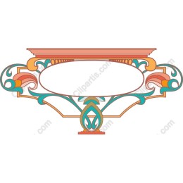 Elegant Art Nouveau Decorative Frame