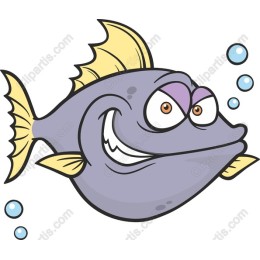 Cheerful Cartoon Fish