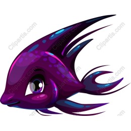 Colorful Purple Fish