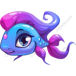 Colorful Fish Character