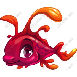 Vibrant Cartoon Fish
