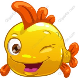 Cheerful Cartoon Fish