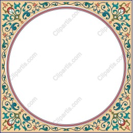 Elegant Circular Decorative Frame