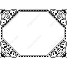 Elegant Vintage Octagonal Frame